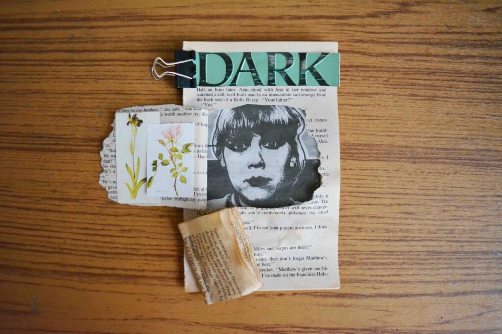 Mixed Media Booklet Collage by Lianne Regtuit Dark 1