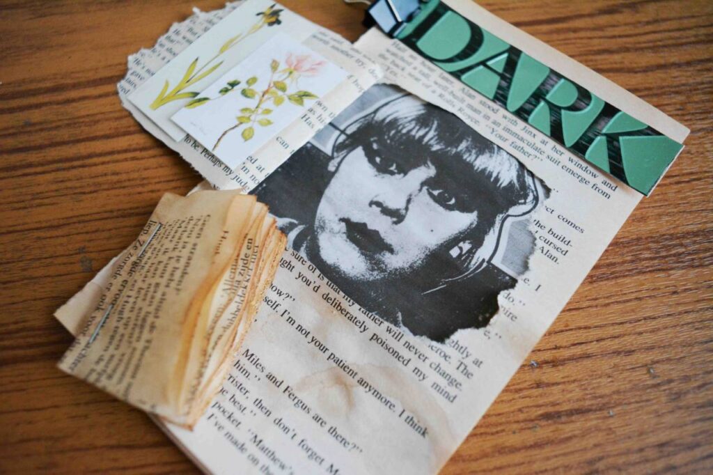 Mixed Media Booklet Collage by Lianne Regtuit Dark 2